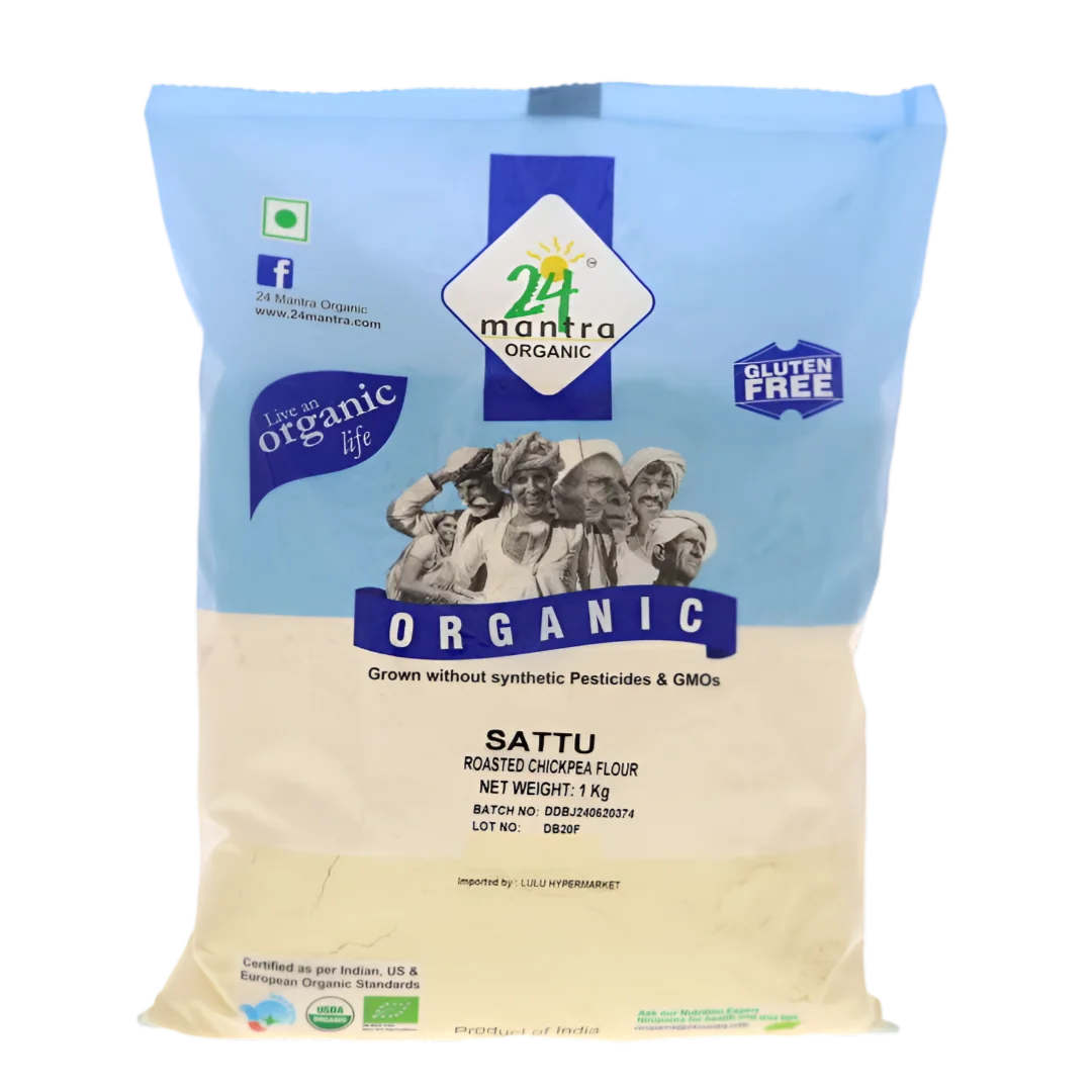 24 24 Mantra Organic Sattu (Roasted Chickpea Flour) 1Kg 1Kg